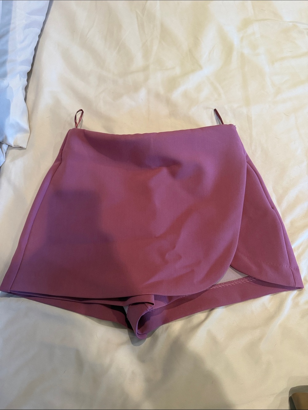 Zara Dusty Rose Wrap Skort Shorts